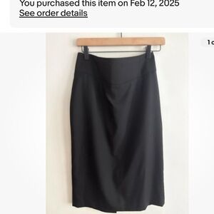 Vintage J Crew wool knee length back zip skirt. beautifully tailored